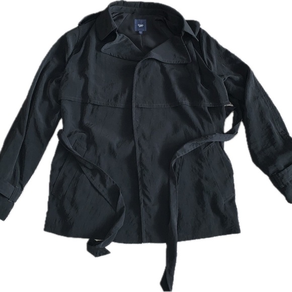 GAP Jackets & Blazers - GAP Lightweight Black Trench Coat